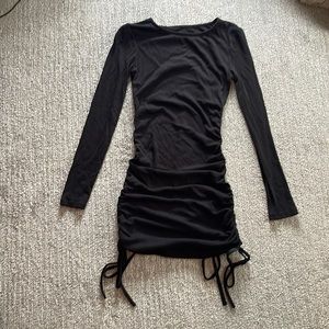 black long sleeve dress